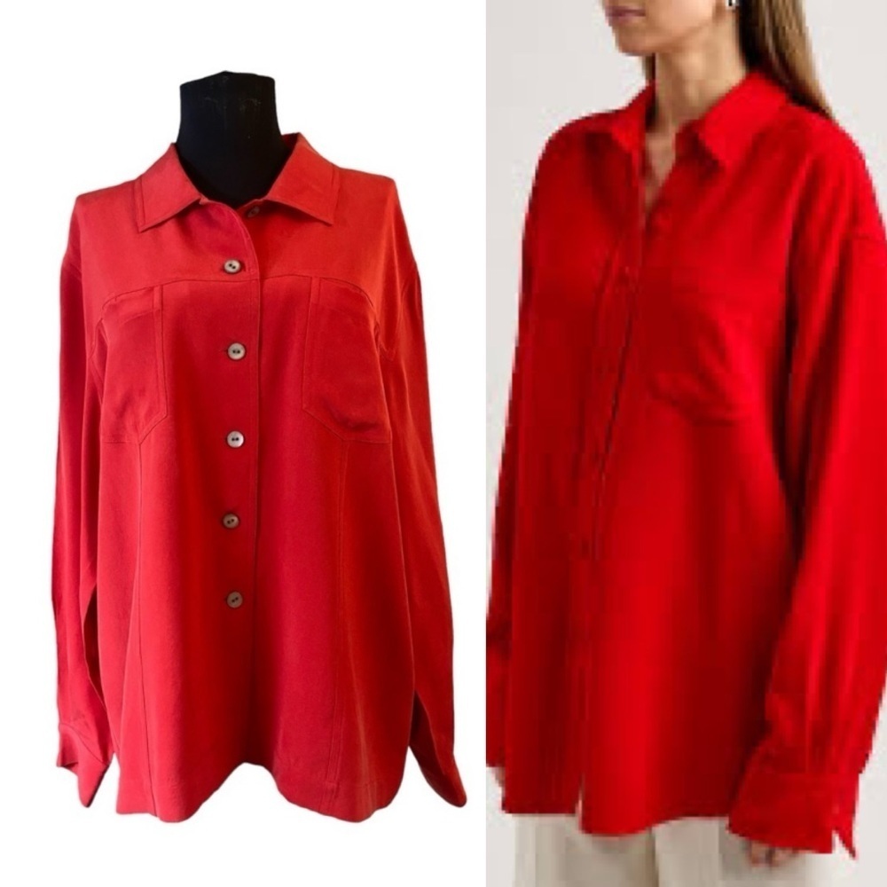 Chico's Design Button-down Silk Blouse - image 2